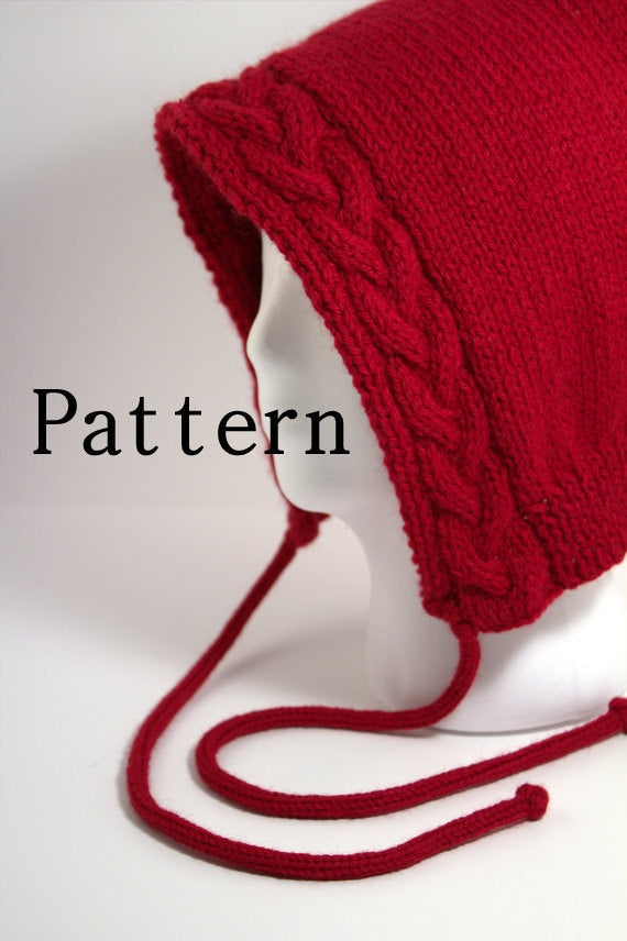 KNITTING PATTERN - Braided Cable Hood