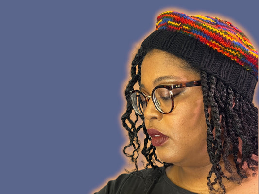 Hand Knit Beret | 90s Throwback Beret | Multi-Color Knitted Beret | Handmade | Free Shipping
