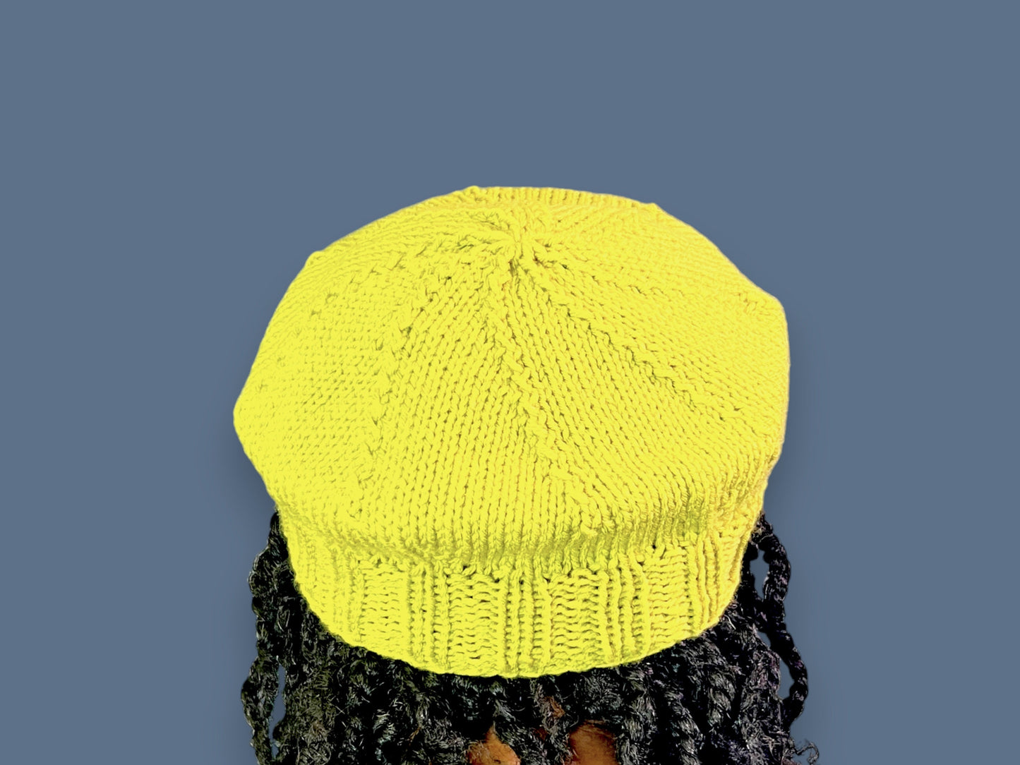 Hand Knit Beret | Lime Green Beret | Cozy French hat | Handmade | Free Shipping