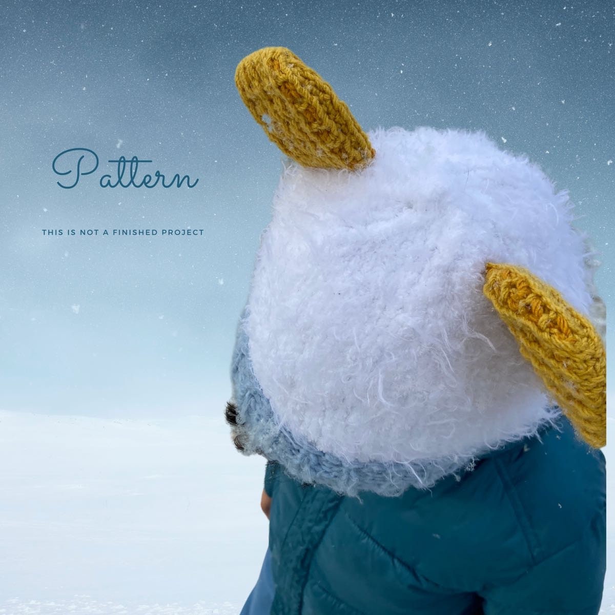 Waffles and Mochi Hat - KNITTING PATTERN - Yetti Cosplay Hat - Easy to Read Knitting Pattern