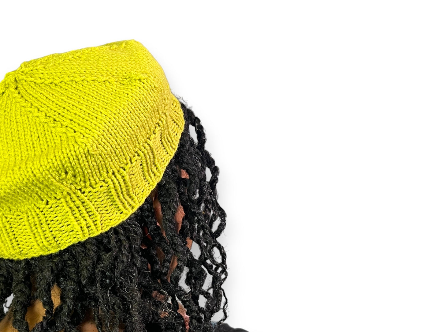 Hand Knit Beret | Lime Green Beret | Cozy French hat | Handmade | Free Shipping
