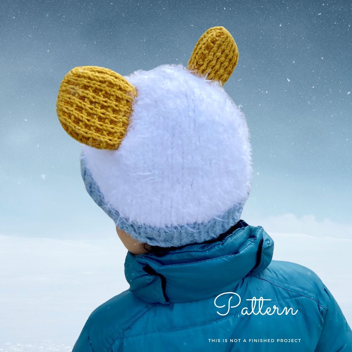 Waffles and Mochi Hat - KNITTING PATTERN - Yetti Cosplay Hat - Easy to Read Knitting Pattern