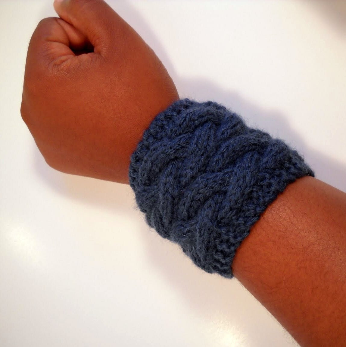 KNITTING PATTERN - Double Braided Cable Coffee Sleeve