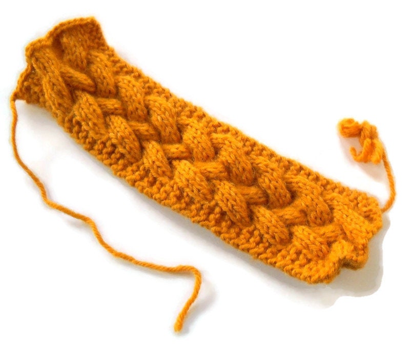 KNITTING PATTERN - Lattice Cable Coffee Sleeve