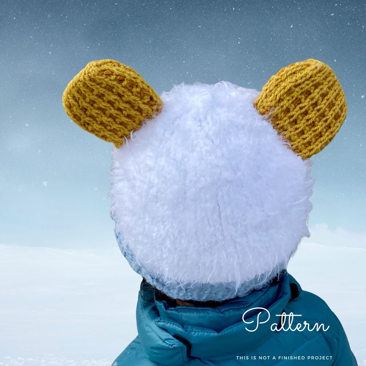 Waffles and Mochi Hat - KNITTING PATTERN - Yetti Cosplay Hat - Easy to Read Knitting Pattern