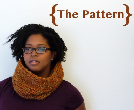KNITTING PATTERN - Delightful Cowl - Easy Knitting Pattern